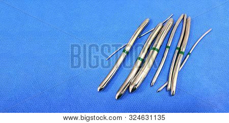 Closeup Image Of Surgical Uterine Dilator Set