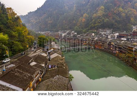Beautiful Scenery Of Ancient Architecture In Fenghuang Old Town