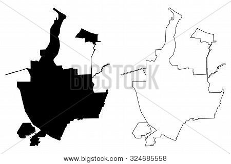 Rochester City (united States Cities, United States Of America, Usa City) Map Vector Illustration, S