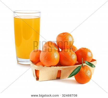 Zitronensaft und Mandarinen