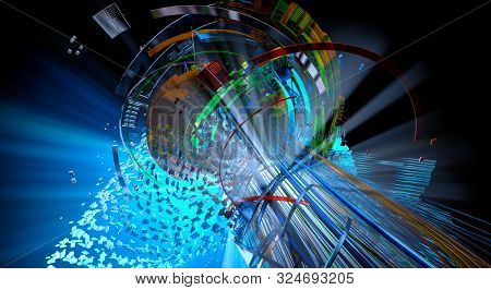 High Tech Concept Renders 3D Rendering Abstract Image & Photo (Free Trial) | Bigstock