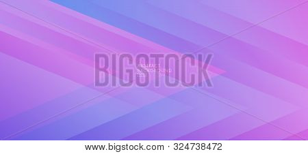 Abstract Bright Background With Geometric Shapes And Lines, Pasterl Pink And Blue Gradient