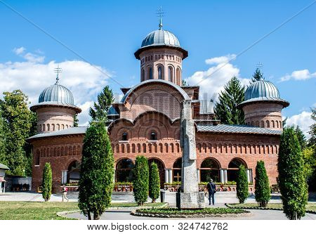 Romania, Curtea De Arges. September, 17, 2019- New Archiepiscopal And Royal Cathedral Of The Court O