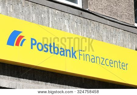 Berlin Germany - June 9, 2019: Postbank Finance Centre Germany