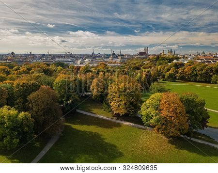 Beautiful Colors In A Park In Munich.