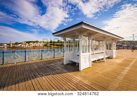 Victorian Pier And Boats At The Swanage, Dorset