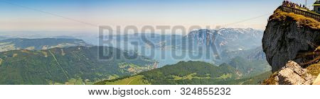 Wide Panorama From Schlafberg Mountain, Austria