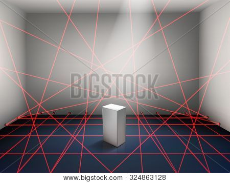 Modern Art Museum, Bank Repository Motion Sensitive, Security Alarm, High Safety System Realistic Co