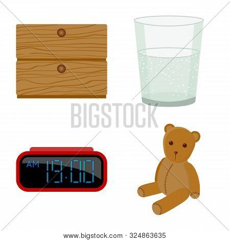 Vector Design Of Dreams And Night Icon. Set Of Dreams And Bedroom Stock Vector Illustration.