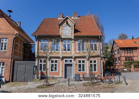 Lauenburg, Germany - April 16, 2019: Tourist Information Office In Historic City Lauenburg, Germany