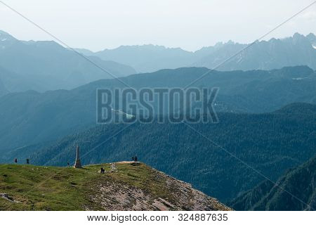 Landscape Of The Three Peaks Of Lavaredo (tre Cime Di Lavaredo), Dolomites, Italy