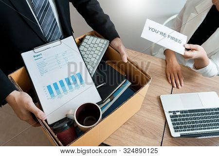 Businessman Sending Resignation Letter To Employer Boss Including About Resignation From Positions A