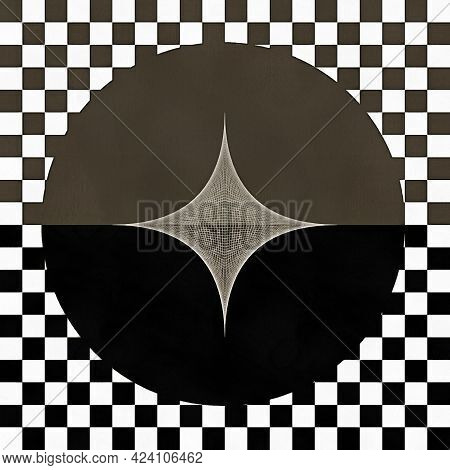 3d Fractal Illustration.abstract Fractal In A Bright And Colorful Color. Abstract Forms.