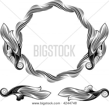 Elemento di Design floreale