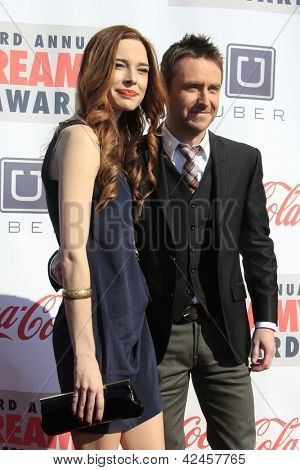 LOS ANGELES - 17 FEB: Chloe Dykstra, Chris Hardwick presso il 3 ° annuale Streamy Awards presso il Hollywoo