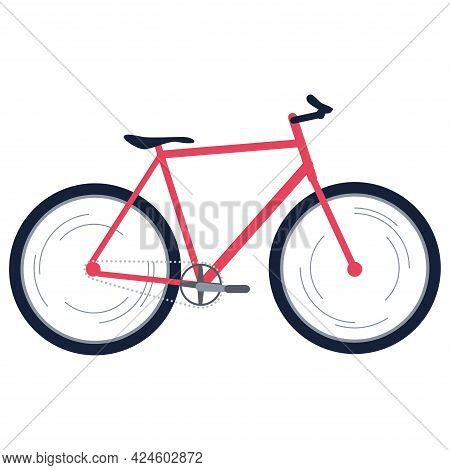 Isolated Fixie Bike Urban Tranport Vector Illustration