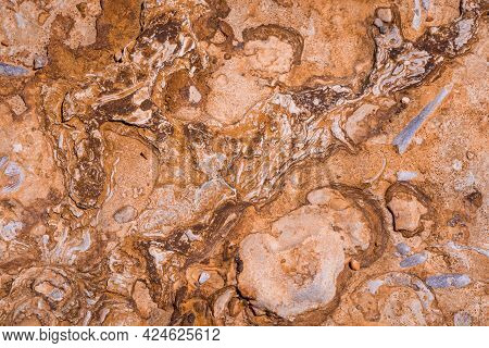 Texture Of  Cliffs At Hive Beach, Burton Bradstock, Bridport, Dorset, England, United Kingdom.