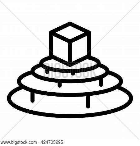 Video Hologram Projection Icon. Outline Video Hologram Projection Vector Icon For Web Design Isolate