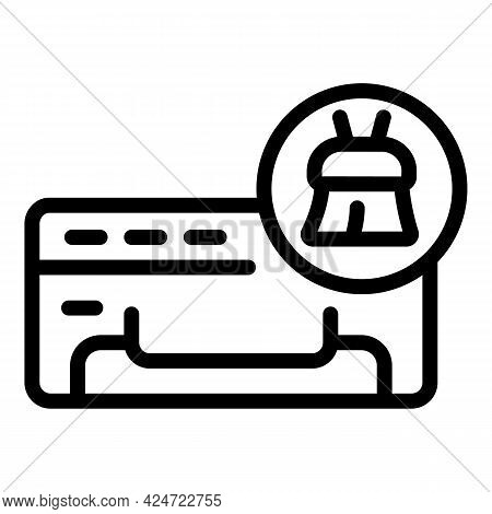 Repair Air Conditioner Brush Icon. Outline Repair Air Conditioner Brush Vector Icon For Web Design I
