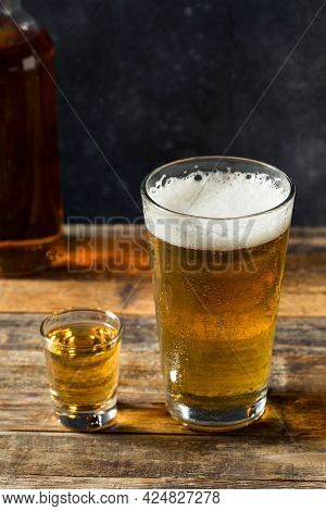 Refreshing Boozy Chicago Handshake Beer And A Shot