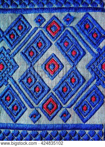 Tribal Pattern Or Ethnic Pattern Is Used For Assam Motif Design Or Muga Silk Of Assam. Similar To Uk