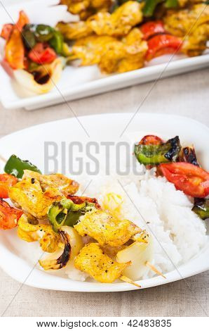 brochette de poulet