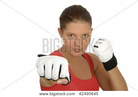 Young Female Boxer