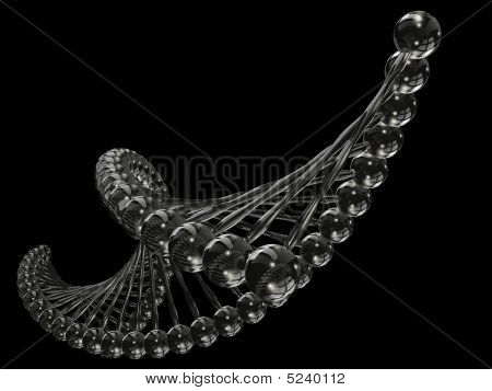 Coputer Generated Model Of Dna