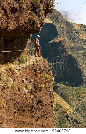 Pico Ruivo and Pico do Areeiro mountain peaks in  Madeira, Portugal