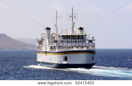 Passenger ship carrying cargo & vehicles between the islands of Malta and Gozo