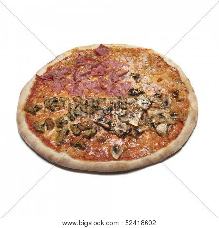 Pizza isolated on white