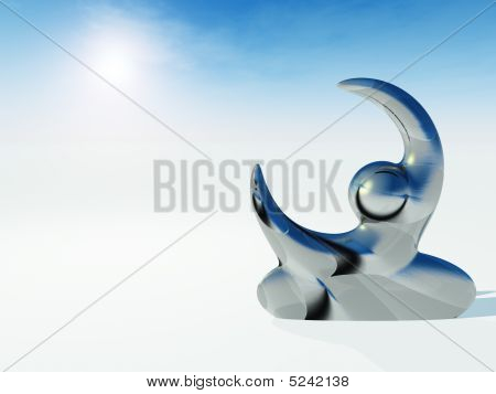 Abstract Sculpture Human Reach