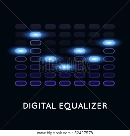 Digital dark equalizer with blue light