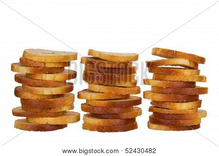 Small round mini bake rolls with a hole inside