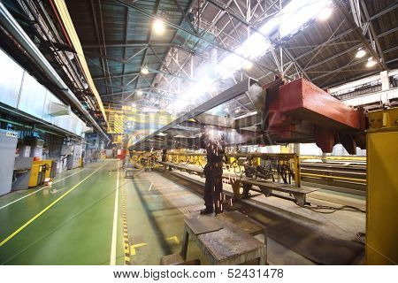 TVER - JUN 05: The assembly process at the Tver Carriage Works, on June 05, 2013 in Tver, Russia.