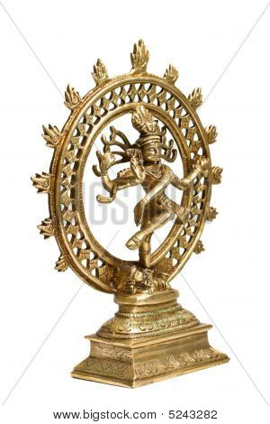 Statua di Shiva Nataraja - Lord Of Dance isolato