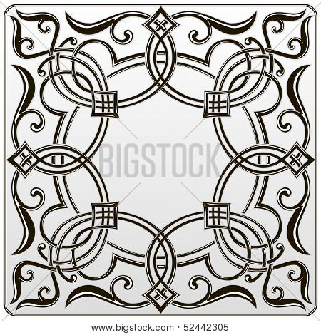 black color symmetrical pattern
