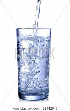 glass of natural water