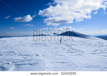 landscape with snow