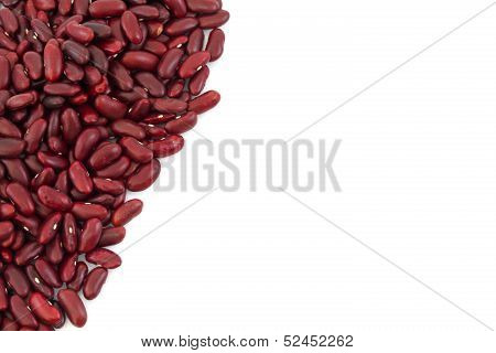 Red Beans Isolated On White Background
