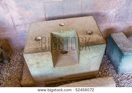 Polygonal Masonry Inca Brick. Coricancha,peru, South America. Church Of Santo Domingo