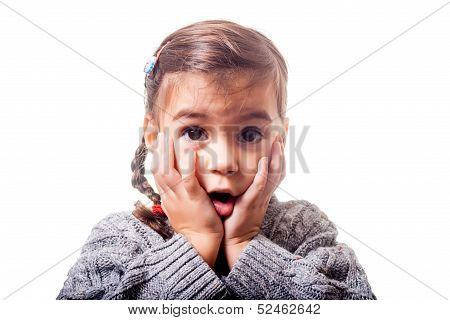 Astonished girl