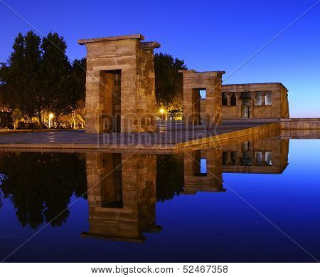 Temple Of Debod In Madrid.