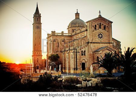 Blessed Virgin of Ta' Pinu famous church,  GOZO