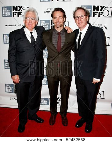 NEW YORK- OCT 8:  Producers Ron Yerxa (L), Albert Berger and actor Will Forte (C) attend the 