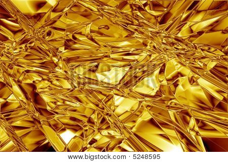 Blattgold abstrakte gefältelt Textur