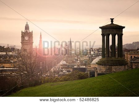 View Of Edinburgh City Center