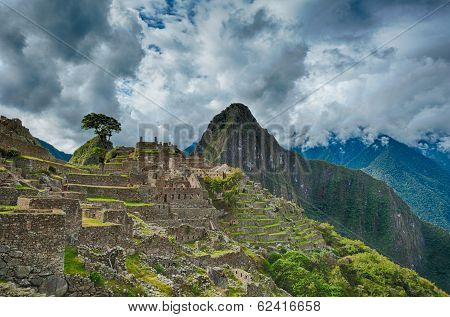 Machu Picchu Beautiful Panorama Overview