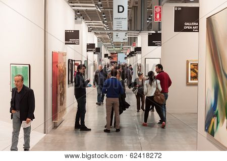 People Visiting Miart 2014 In Milan, Italy