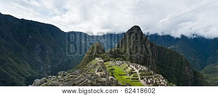 Machu Picchu Beautiful Panorama Overview